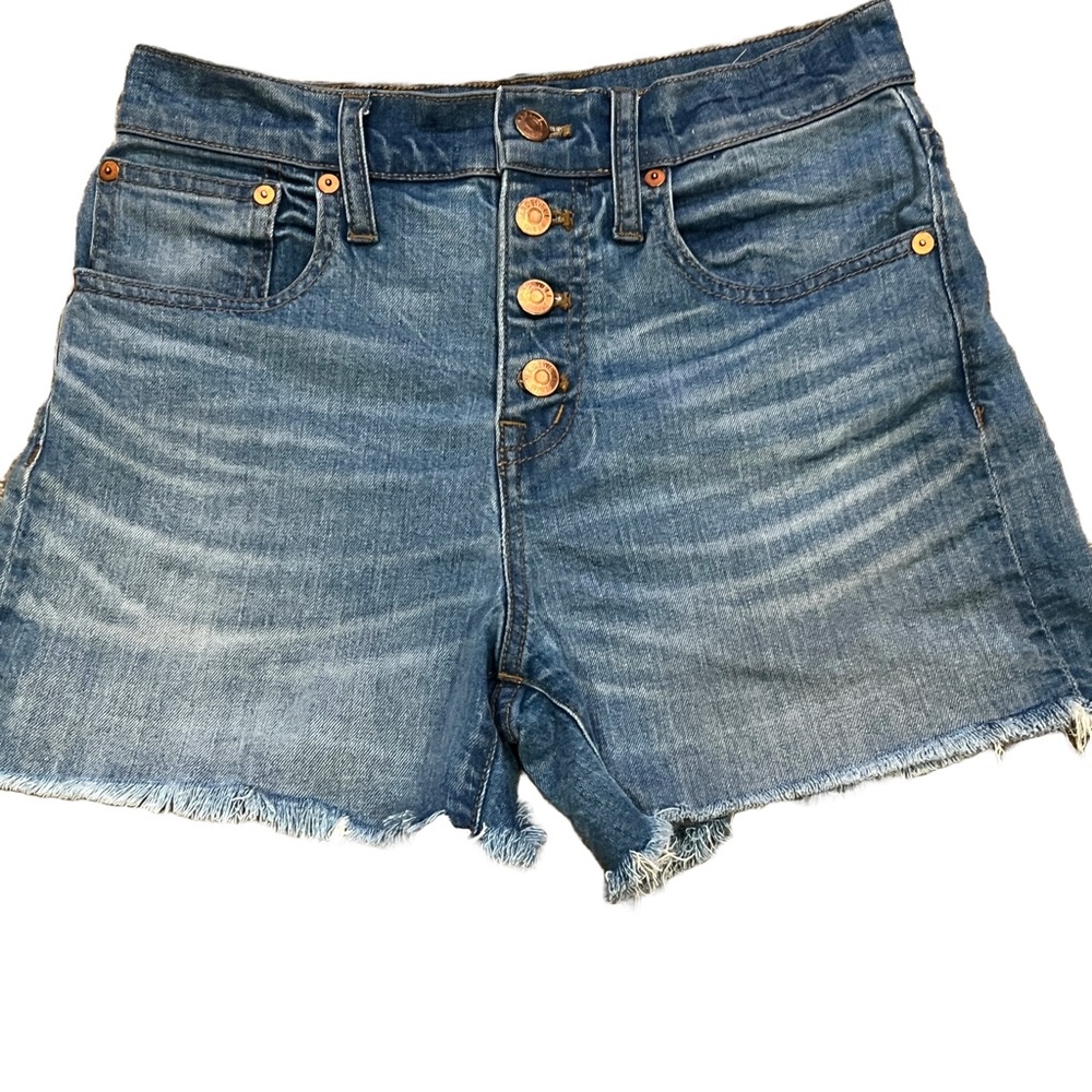 Madewell Blue Jean Shorts High-Waisted Cut-Offs